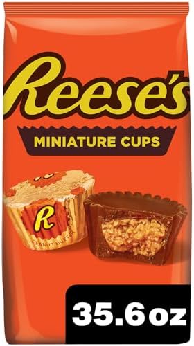 Amazon.com : REESE&#39;S Miniatures Milk Chocolate Peanut Butter Cups, Easter Basket Easter Candy, Party Pack, 35.6 oz : Everything Else