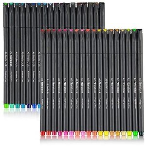 ai-natebok 36 Colored Pens Fine Point Markers