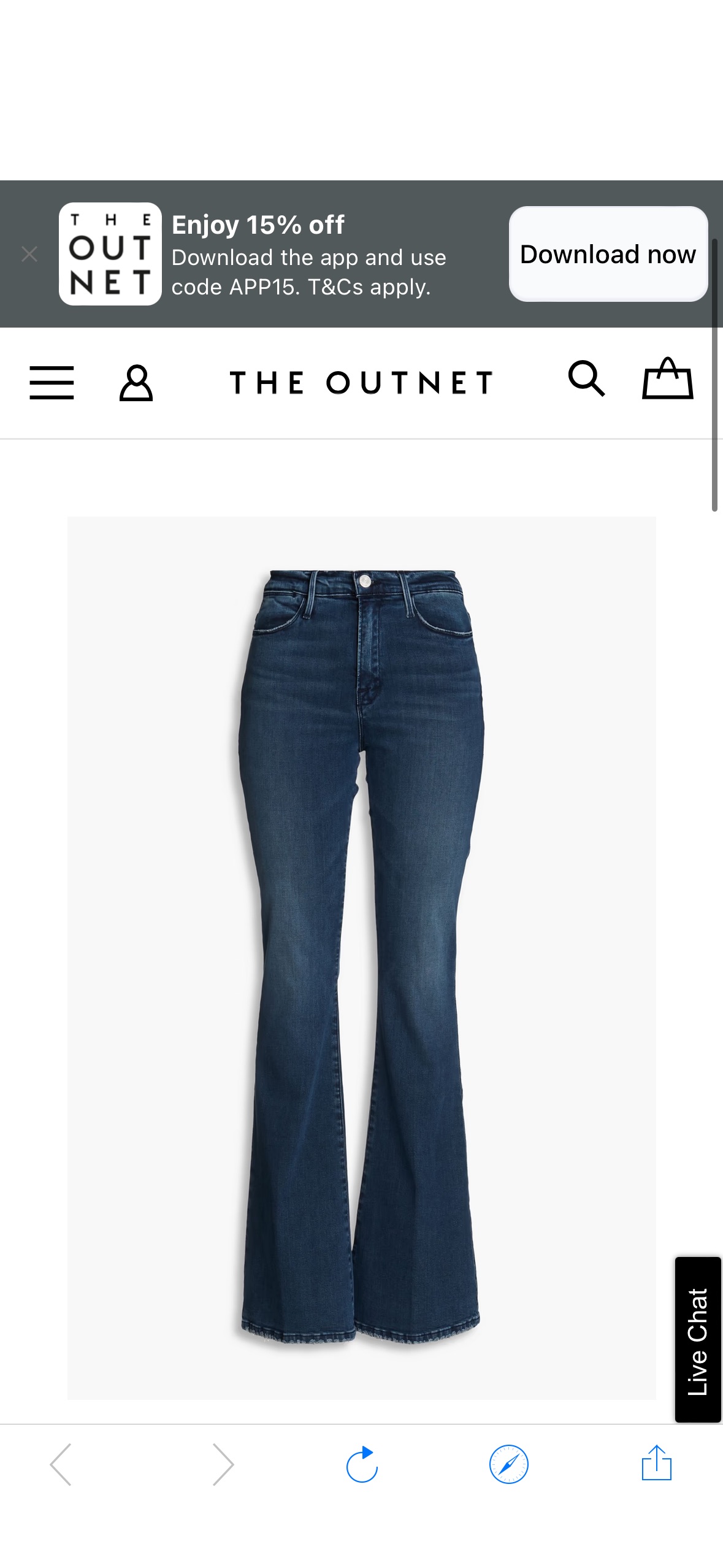 FRAME Le High Flare high-rise flared jeans | THE OUTNET