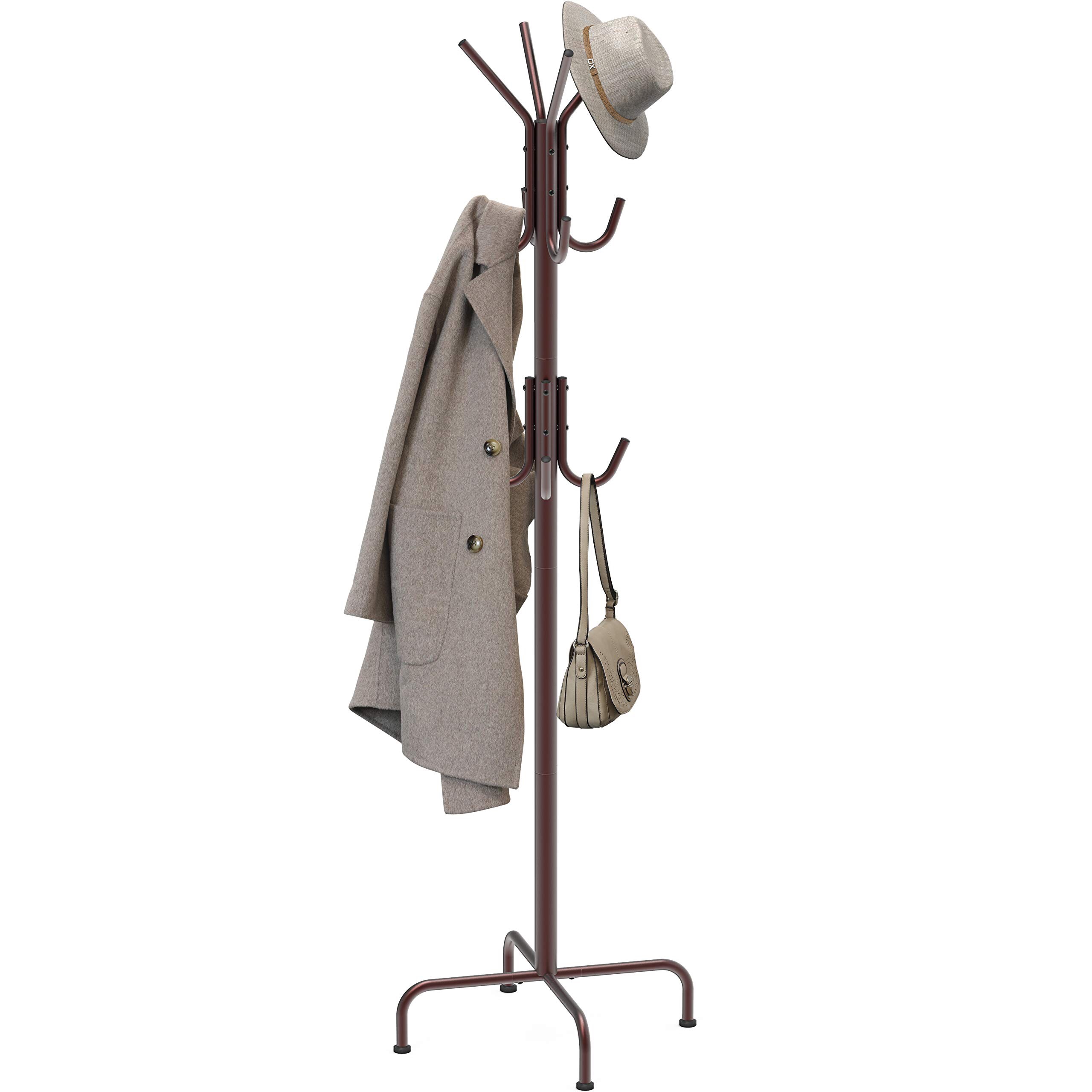Amazon.com: Simple Houseware Standing Coat and Hat Hanger Organizer Rack, Bronze : Home & Kitchen