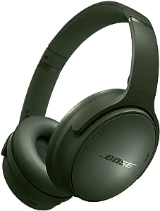 Amazon.com: Bose QuietComfort Wireless Noise Cancelling Headphones, Bluetooth Over Ear Headphones with Up To 24 Hours of Battery Life, Cypress Green