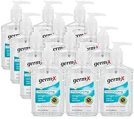 Hand Sanitizer, Original with Pump, 8 Fl Ounce (Pack of 12)