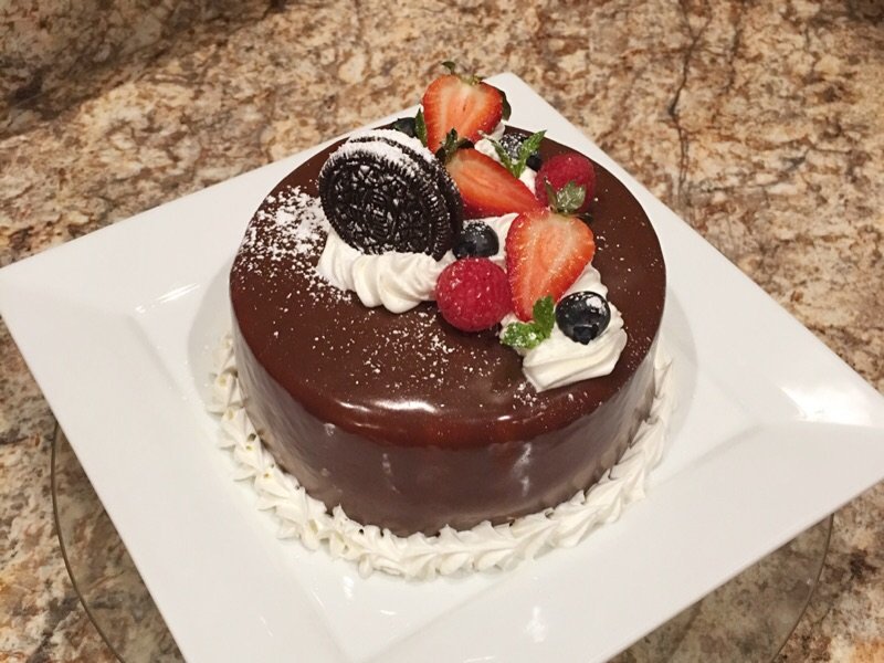 巧克力镜面日式海绵蛋糕