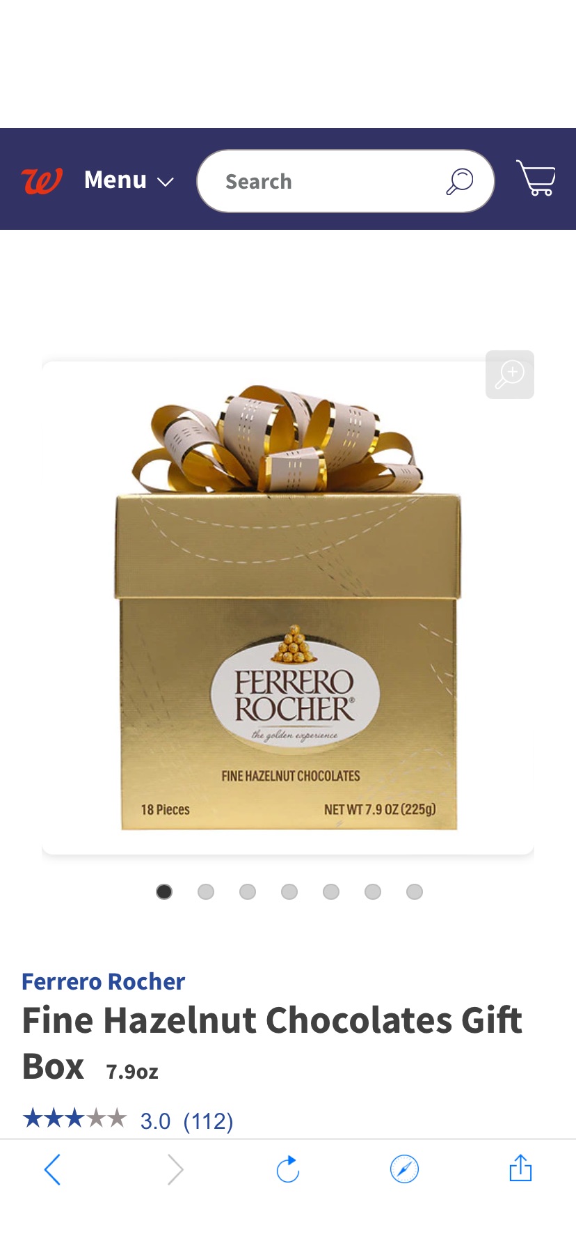 Ferrero Rocher Fine Hazelnut巧克力禮盒| Walgreens