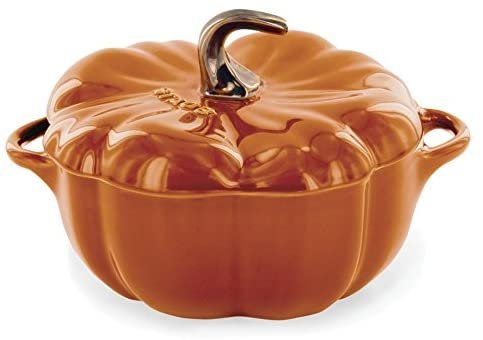 Ceramic 16-oz Pumpkin Cocotte