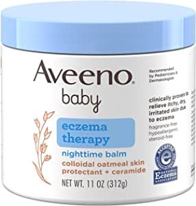 Aveeno Baby Eczema Therapy Nighttime Moisturizing Body Balm 11 oz