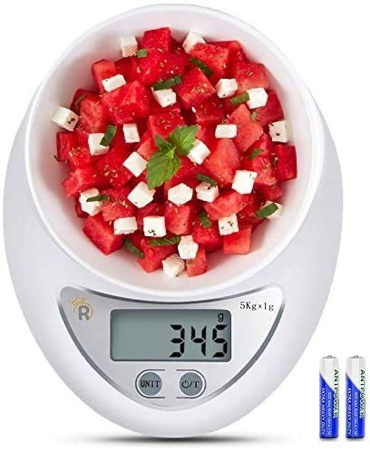 Roveinsia Food Scale, 11lb Digital Kitchen Scale Weight Grams and oz for Cooking Baking