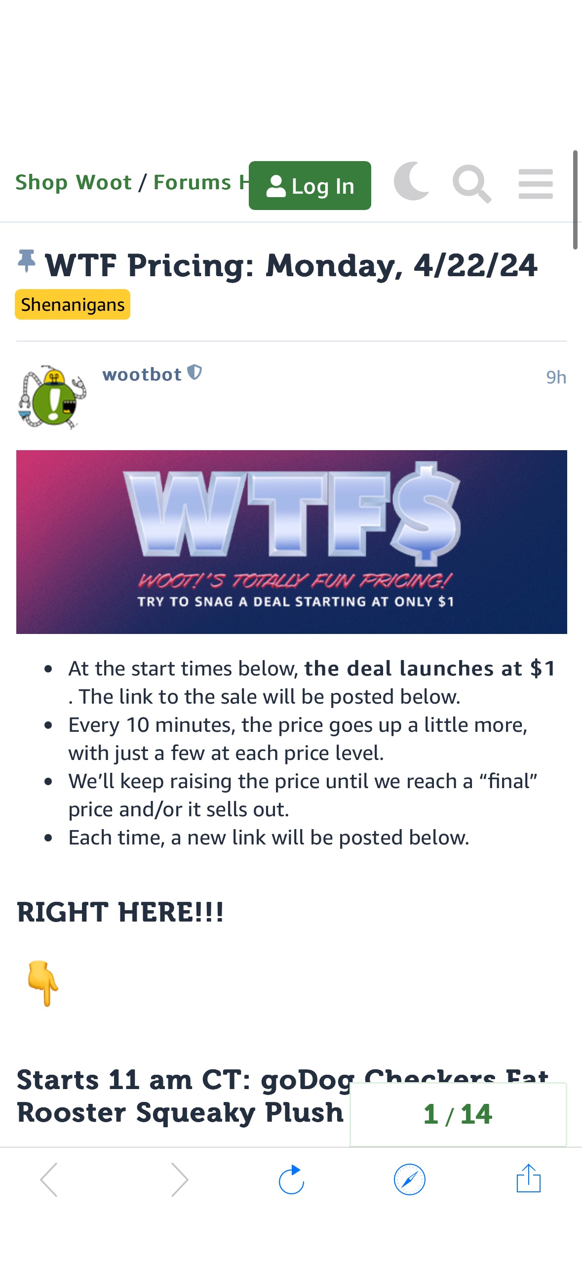 Woot! – WTF Pricing TODAY You Can Score Items for Only $1.00!!