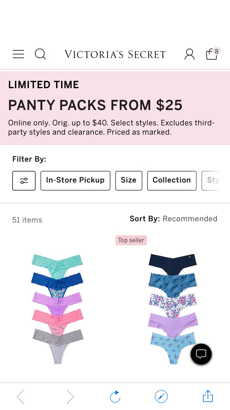 PANTY PACKS FROM $25