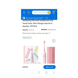 $42.99 usmile 智能电动牙刷