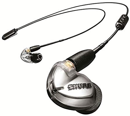 Amazon.com: Shure SE425 Wireless Earphones with Bluetooth 5.0, Sound Isolating, Silver: Musical Instruments Shure SE425 无线入耳式双单元动铁隔音耳机，