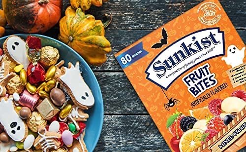 Fruit Snacks, Halloween Concept, Mixed Fruit, Bulk Pack, 0.8 oz Individual Single Serve Bags, 80 Pouches (1 Pack) : Grocery & Gourmet Food