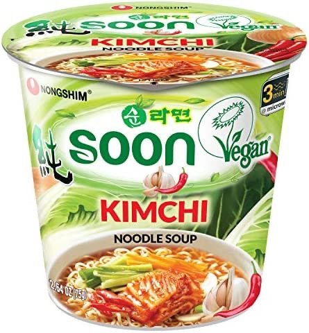 Soon Kimchi Noodle Cup, 2.64 Ounce (Pack of 6)