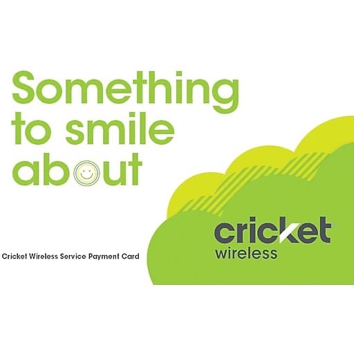 $100 Cricket Wireless Refill Prepaid Card