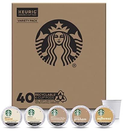 Starbucks Flavored K-Cup Coffee Pods Variety Pack 40 pods