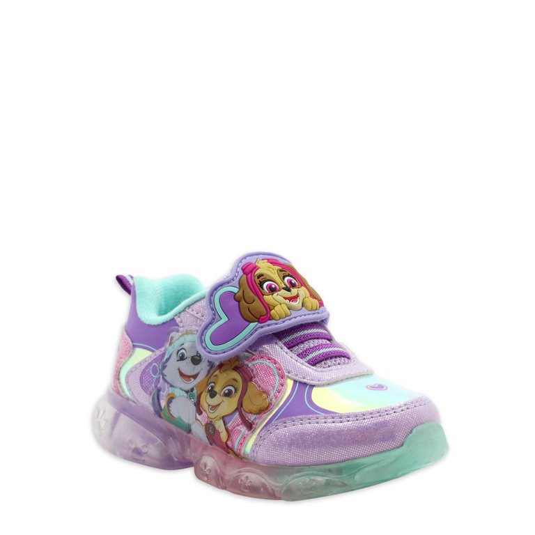 Paw Patrol Toddler Girl Light-up Athletic Sneaker, Sizes 7-12 - Walmart.com汪汪队女儿童运动闪光鞋