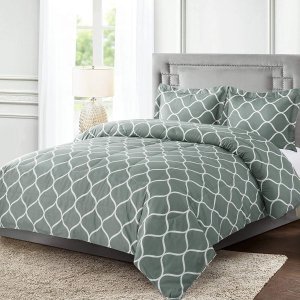 $12.32 超低五折限时优惠不容错过!Shatex 3 pieces Comforter set– Ultra Soft 100% Microfiber Polyester