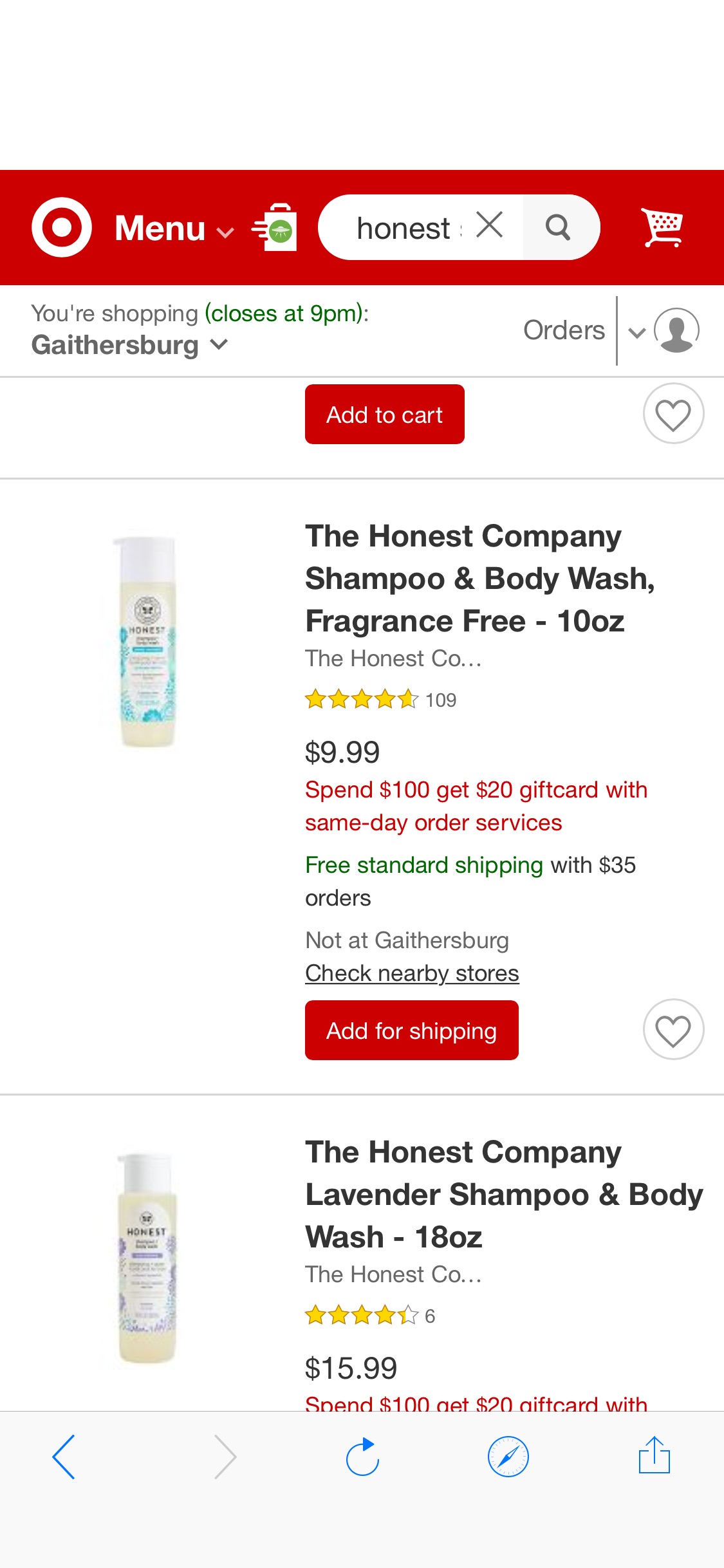 婴儿洗护用品Honest Shampoo And Body Wash : Target