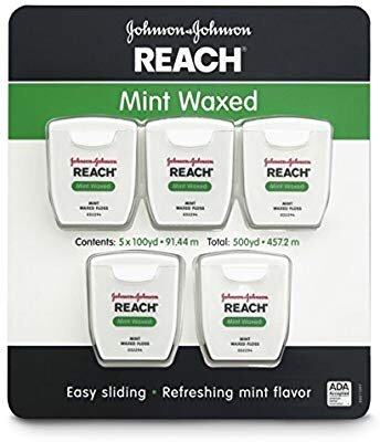 Reach Mint Waxed Dental Floss, 5 Count