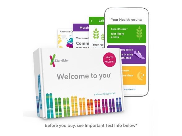 23andMe 个人健康+祖源分析DNA检测包