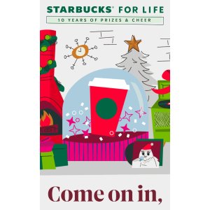  Starbucks for life一年一度抽奖游戏活动又回归了！