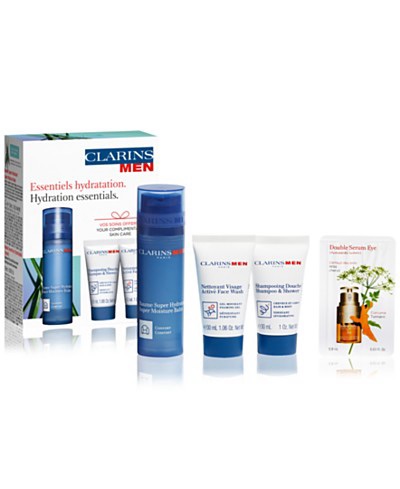 Clarins 4-Pc. Men's Hydrating Set, Created for Macy's - Macy's