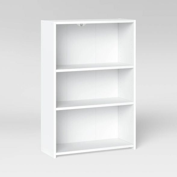 3 Shelf Bookcase White - Room Essentials™ : Target 三层书柜