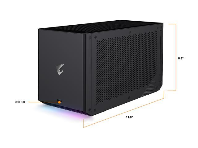 GIGABYTE AORUS RTX 3090 GAMING BOX eGPU, WATERFORCE All-in-One Cooling System, Thunderbolt 3, GV-N3090IXEB-24GD External Graphics Card Desktop Graphics Cards - 外置显卡盒子