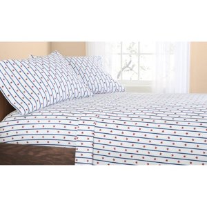 Mainstays texas stripes and stars coordinating sheet Set, Twin