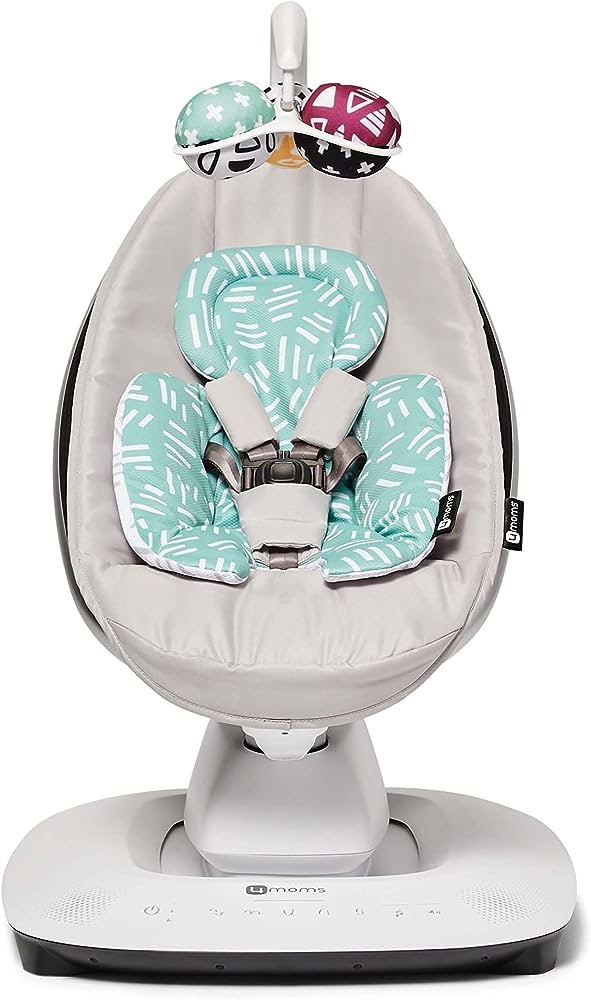 Amazon.com : 4moms MamaRoo Multi-Motion Baby Swing in Classic Grey with Mesh Infant Insert, Mint : Baby