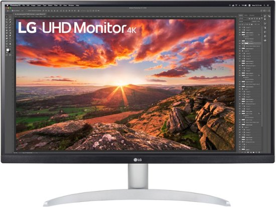 LG 27” IPS LED 4K UHD AMD FreeSync Monitor with HDR (DisplayPort, HDMI) Black 27UP600-W.AUM - Best Buy