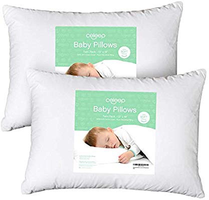 儿童枕头Amazon.com : [2-Pack] Celeep Baby Toddler Pillow Set - 13 x 18 Inches Toddler Bedding Small Pillow - Baby Pillow with 100% Cotton Cover : Baby