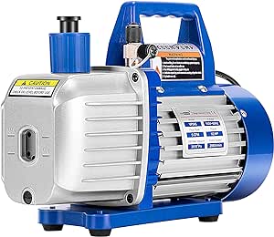 Amazon.com: VIVOHOME 110V 1/2 HP 5 CFM Dual Stage Rotary Vane HVAC Air Vacuum Pump with Oil Bottle : Automotive