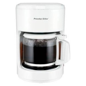 Proctor Silex 10 Cup Coffee Maker- White 48350Y