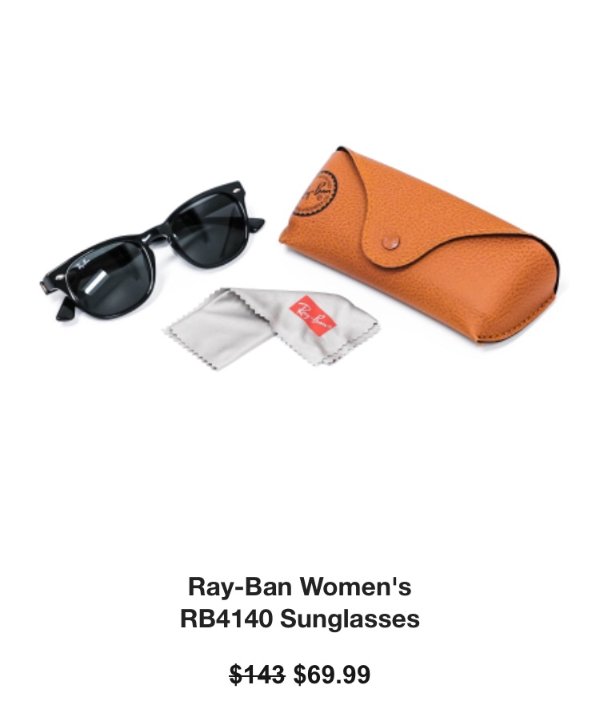 Ray-Ban 女士墨镜促销