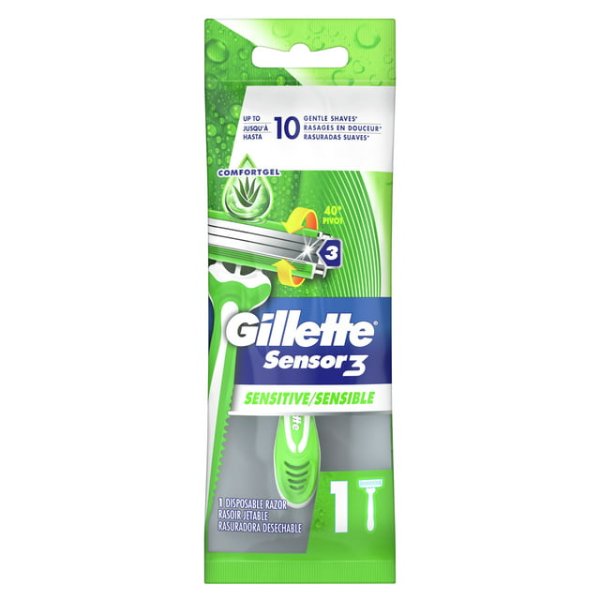 Gillette Sensor3 Sensitive Men's Disposable Razor
