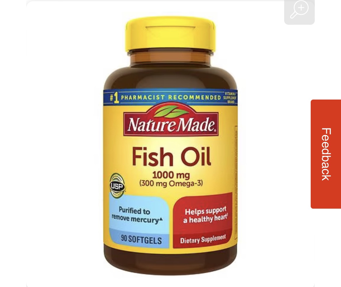 2瓶 Nature Made Fish Oil 1000 mg Softgels | Walgreens