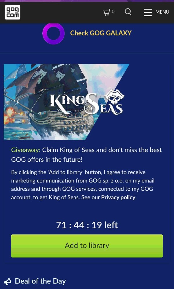 《海上霸主 King of Seas》GOG 数字版 喜加一