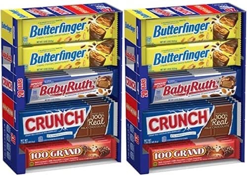 Butterfinger & Co. Chocolate-y Candy Bars 20 Count (Pack of 2)