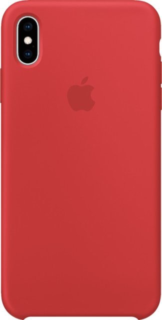 苹果 iPhone® XS Max Silicone Case (PRODUCT)RED MRWH2ZM/A - Best Buy