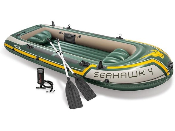 Intex Seahawk 4人充气划艇促销 翡翠绿色款