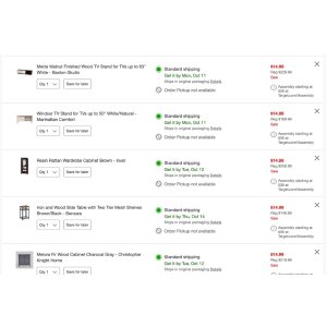 $14.99 Target多款家居bug价 全部14.99