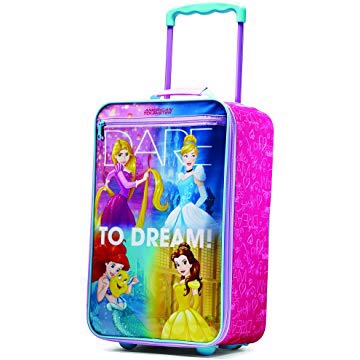 儿童拖包（书包）American Tourister Disney 18" Softside Upright Luggage Princess