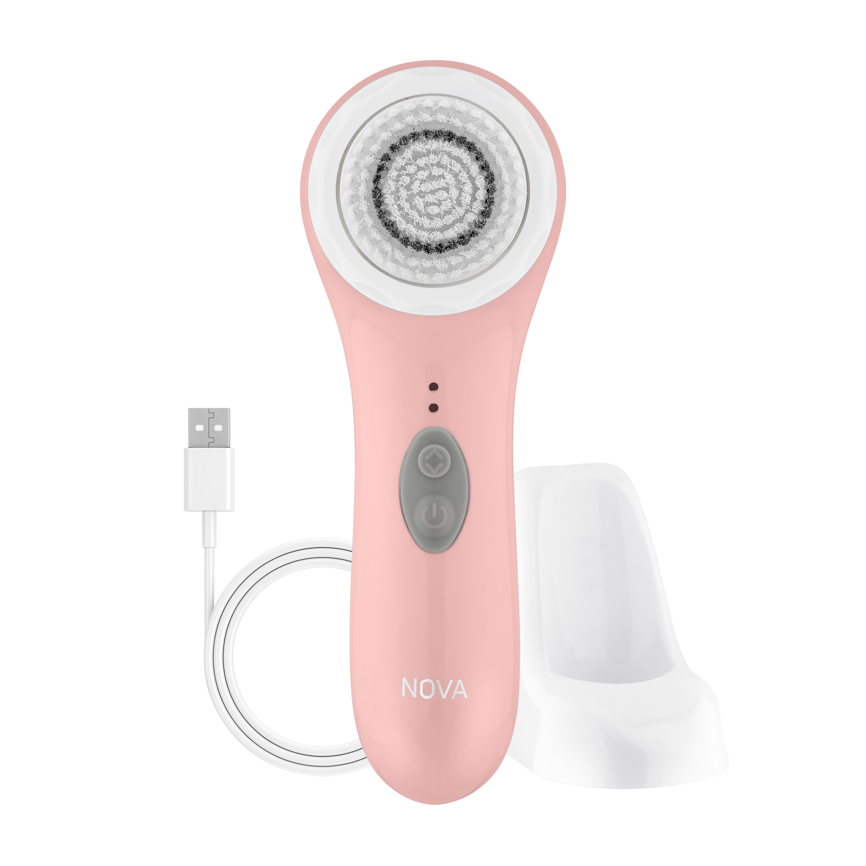 Spa Sciences Nova 面部清洁刷，带 USB，粉红色