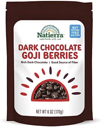 Amazon.com : NATIERRA Himalania Dark Chocolate-Covered Goji Berries | Non-GMO| 6 Ounce : Candy And Chocolate Covered Fruits : Everything Else