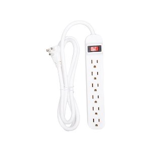 Belkin 6-Outlet Power Strip with 5-Foot Right-Angled Power Plug