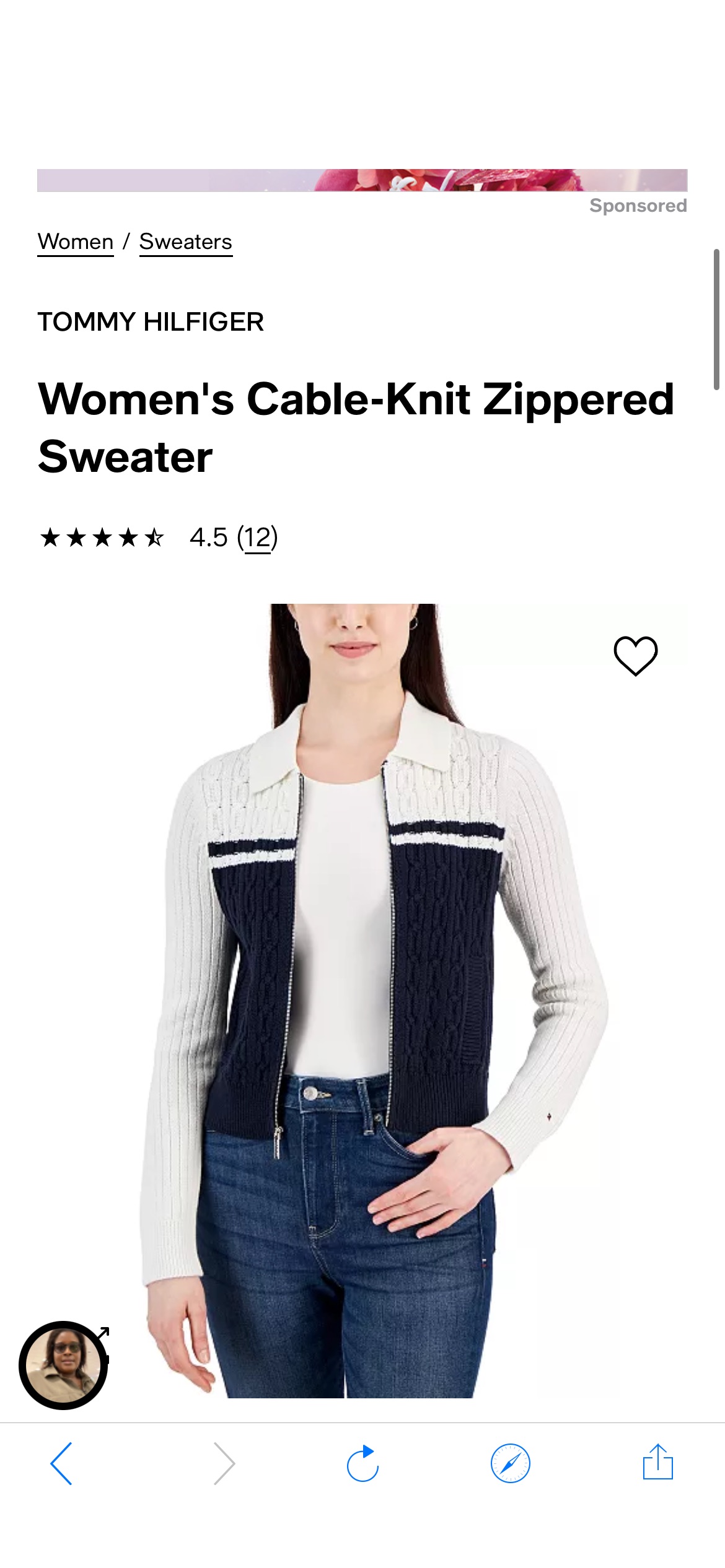 Tommy Hilfiger Women's Cable-Knit Zippered Sweater - Macy's外套