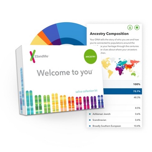 DAN测试套装23andMe Personal Ancestry DNA Test Kit - Lab Fee Included : Target
