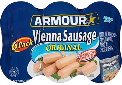 Armour Vienna Sausage, Original, 4.6 Ounce, 6 Count: Amazon.com: Grocery & Gourmet Food香肠