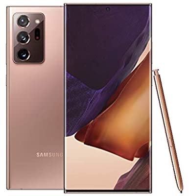 Amazon.com: Samsung手机 Electronics Galaxy Note 20 Ultra 5G Factory Unlocked Android Cell Phone, US Version, 128GB of Storage, Mobile Gaming Smartphone, Long-Lasting Battery, Mystic Bronze